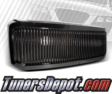 TD® Vertical Front Grill Grille (Black) - 05-07 Ford F-350 Super Duty