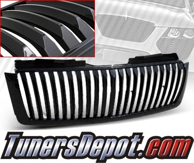 TD® Vertical Front Grill Grille (Black) - 07-10 Chevy Avalanche