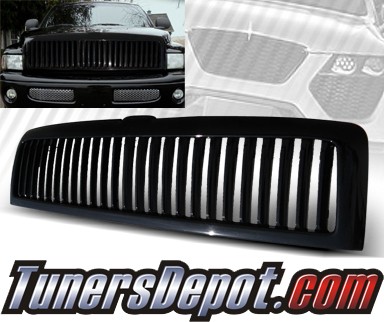 TD® Vertical Front Grill Grille (Black) - 94-01 Dodge Ram Pickup