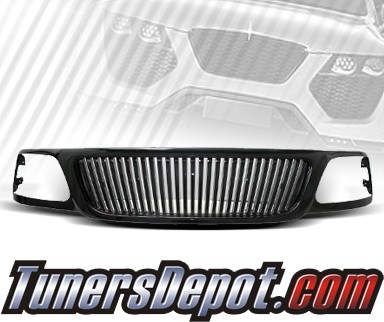 TD® Vertical Front Grill Grille (Black) - 99-02 Ford Expedition