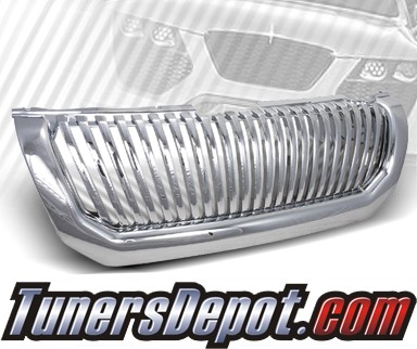 TD® Vertical Front Grill Grille (Chrome) - 00-04 Mitsubishi Montero Sport