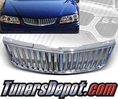 TD® Vertical Front Grill Grille (Chrome) - 00-05 Chevy Impala