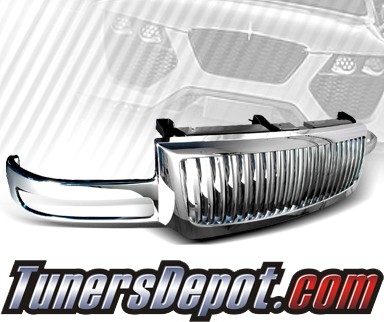 TD® Vertical Front Grill Grille (Chrome) - 03-06 GMC Sierra