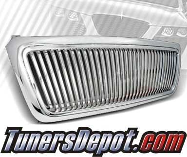 TD® Vertical Front Grill Grille (Chrome) - 04-08 Ford F-150