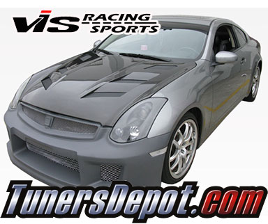 VIS AMS Style Carbon Fiber Hood - 03-07 Infiniti G35 Coupe 2dr