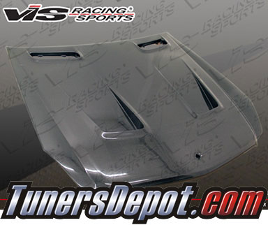 VIS BLK Series Style Carbon Fiber Hood - 09-12 SL600 R230