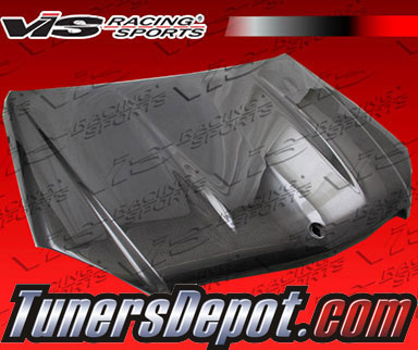 VIS C63 Style Carbon Fiber Hood - 08-11 Mercedes C300 4dr Sedan W204