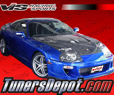 VIS Drift 2 Style Carbon Fiber Hood - 93-98 Toyota Supra 