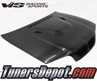 VIS E92 M3 Style Carbon Fiber Hood - 99-01 BMW 325ci Convertible E46