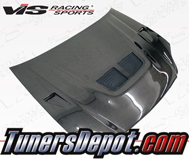 VIS EVO Style Carbon Fiber Hood - 99-00 Honda Civic 2dr