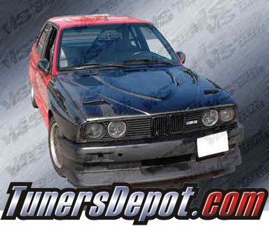 VIS Euro R Style Carbon Fiber Hood - 84-91 BMW 318i E30