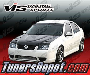 VIS Euro R Style Carbon Fiber Hood - 99-05 Volkswagen Jetta IV 4dr