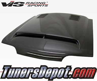 VIS GT 500 Style Carbon Fiber Hood - 87-93 Ford Mustang 