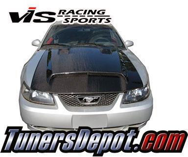 VIS GT 500 Style Carbon Fiber Hood - 99-04 Ford Mustang 