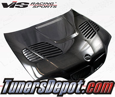 VIS GTR Style Carbon Fiber Hood - 02-05 BMW 330i 4dr Sedan E46