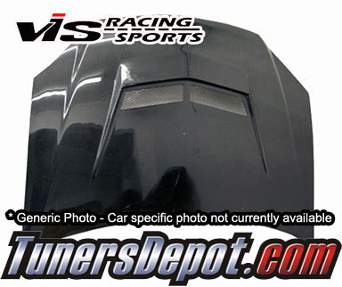 VIS Invader 2 Style Carbon Fiber Hood - 00-02 Toyota Echo 4dr