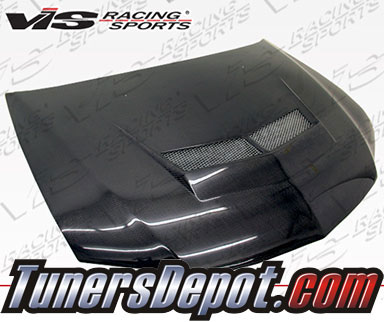 VIS Invader 2 Style Carbon Fiber Hood - 03-05 Mitsubishi Lancer EVO VIII 