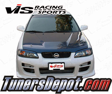 VIS Invader Style Carbon Fiber Hood - 00-03 Nissan Sentra 4dr
