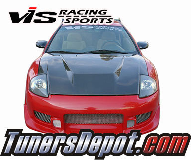 VIS Invader Style Carbon Fiber Hood - 00-05 Mitsubishi Eclipse 2dr