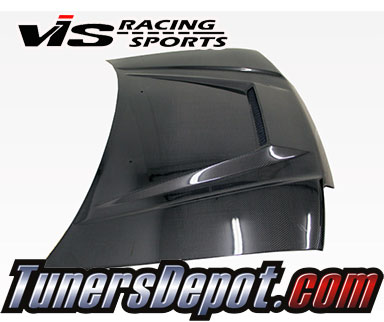 VIS Invader Style Carbon Fiber Hood - 88-91 Honda Civic 3dr Hatchback
