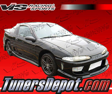 VIS Invader Style Carbon Fiber Hood - 90-91 Mitsubishi Eclipse 2dr