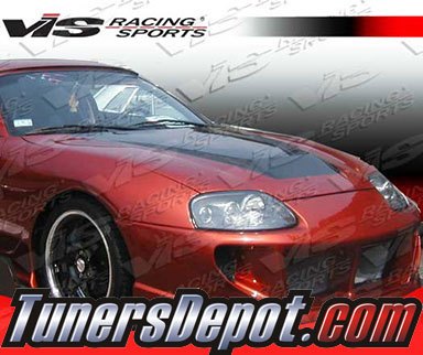 VIS Invader Style Carbon Fiber Hood - 93-98 Toyota Supra 