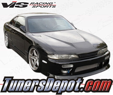 VIS Invader Style Carbon Fiber Hood - 95-96 Nissan 240SX 2dr