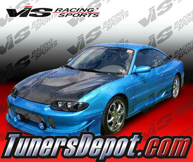 VIS Invader Style Carbon Fiber Hood - 95-99 Mitsubishi Eclipse 2dr