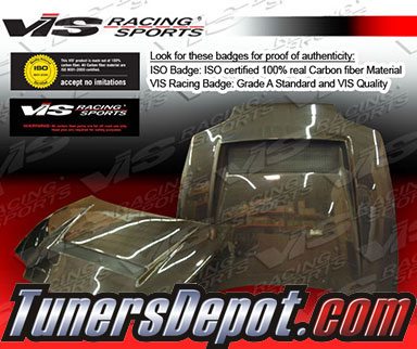 VIS J GT Style Carbon Fiber Hood - 93-98 Toyota Supra 