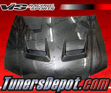 VIS JS Style Carbon Fiber Hood - 04-05 Acura TSX 4dr