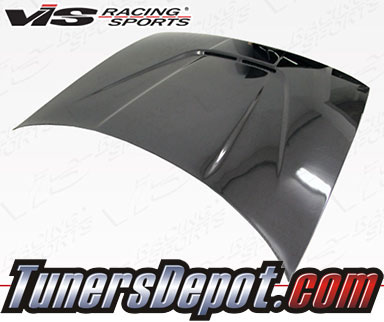 VIS JS Style Carbon Fiber Hood - 90-93 Acura Integra