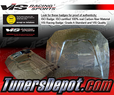 VIS JS Style Carbon Fiber Hood - 93-97 Honda Del Sol 2dr