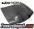 VIS JS Style Carbon Fiber Hood - 95-96 Nissan 240SX 2dr