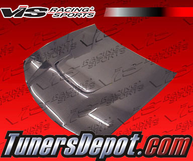 VIS JS Style Carbon Fiber Hood - 97-98 Nissan 240SX 2dr