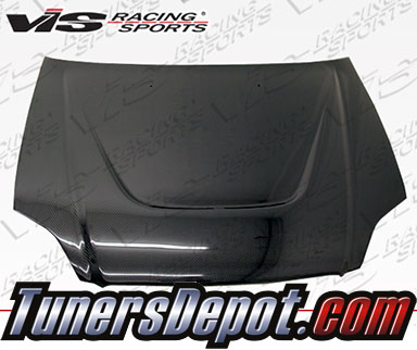 VIS JS Style Carbon Fiber Hood - 99-00 Honda Civic