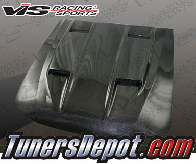 VIS Mach 5 Style Carbon Fiber Hood - 05-09 Ford Mustang 
