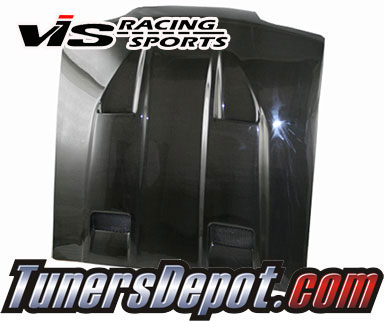 VIS Mach 5 Style Carbon Fiber Hood - 87-93 Ford Mustang 