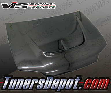 VIS Monster Style Carbon Fiber Hood - 92-95 Honda Civic 2dr