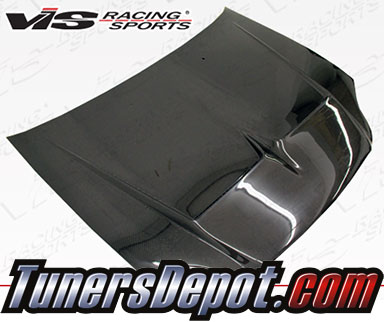 VIS Monster Style Carbon Fiber Hood - 99-00 Honda Civic