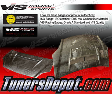 VIS N1 Style Carbon Fiber Hood - 02-05 Honda Civic Si 3dr Hatchback