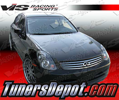 VIS OEM Style Carbon Fiber Hood - 03-06 Infiniti G35 Sedan 4dr
