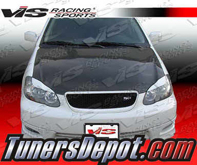 VIS OEM Style Carbon Fiber Hood - 03-08 Toyota Corolla 4dr
