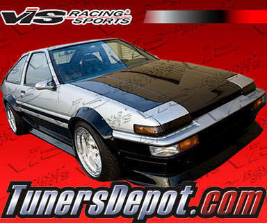 VIS OEM Style Carbon Fiber Hood - 84-87 Toyota Corolla