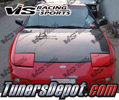 VIS OEM Style Carbon Fiber Hood - 89-94 Nissan 240SX