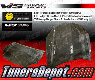 VIS OEM Style Carbon Fiber Hood - 95-99 Chrysler Sebring 2dr