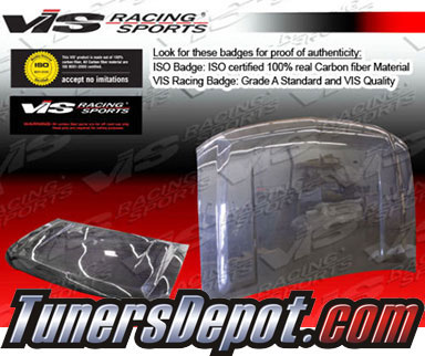 VIS OEM Style Carbon Fiber Hood - 99-02 Chevrolet Silverado 4dr