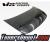 VIS RR Style Carbon Fiber Hood - 06-11 Honda Civic 2dr
