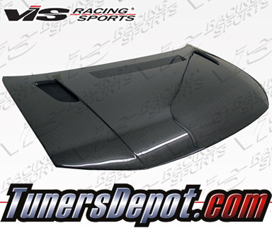 VIS RVS Style Carbon Fiber Hood - 12-13 Honda Civic 2dr