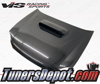 VIS STI Style Carbon Fiber Hood - 02-03 Subaru WRX 4dr