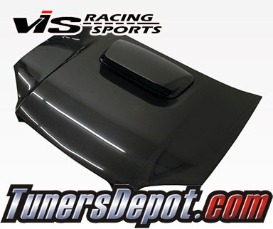 VIS STI Style Carbon Fiber Hood - 04-05 Subaru WRX 4dr